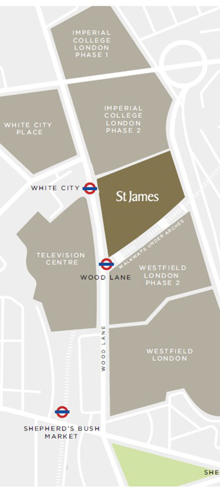 Cascades, West London, Zone 2, W12