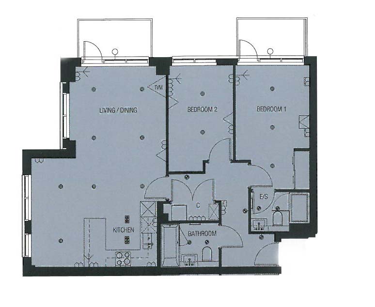2  bedrooms flat to rent in Longfield Avenue, Ealing, W5-Floorplan
