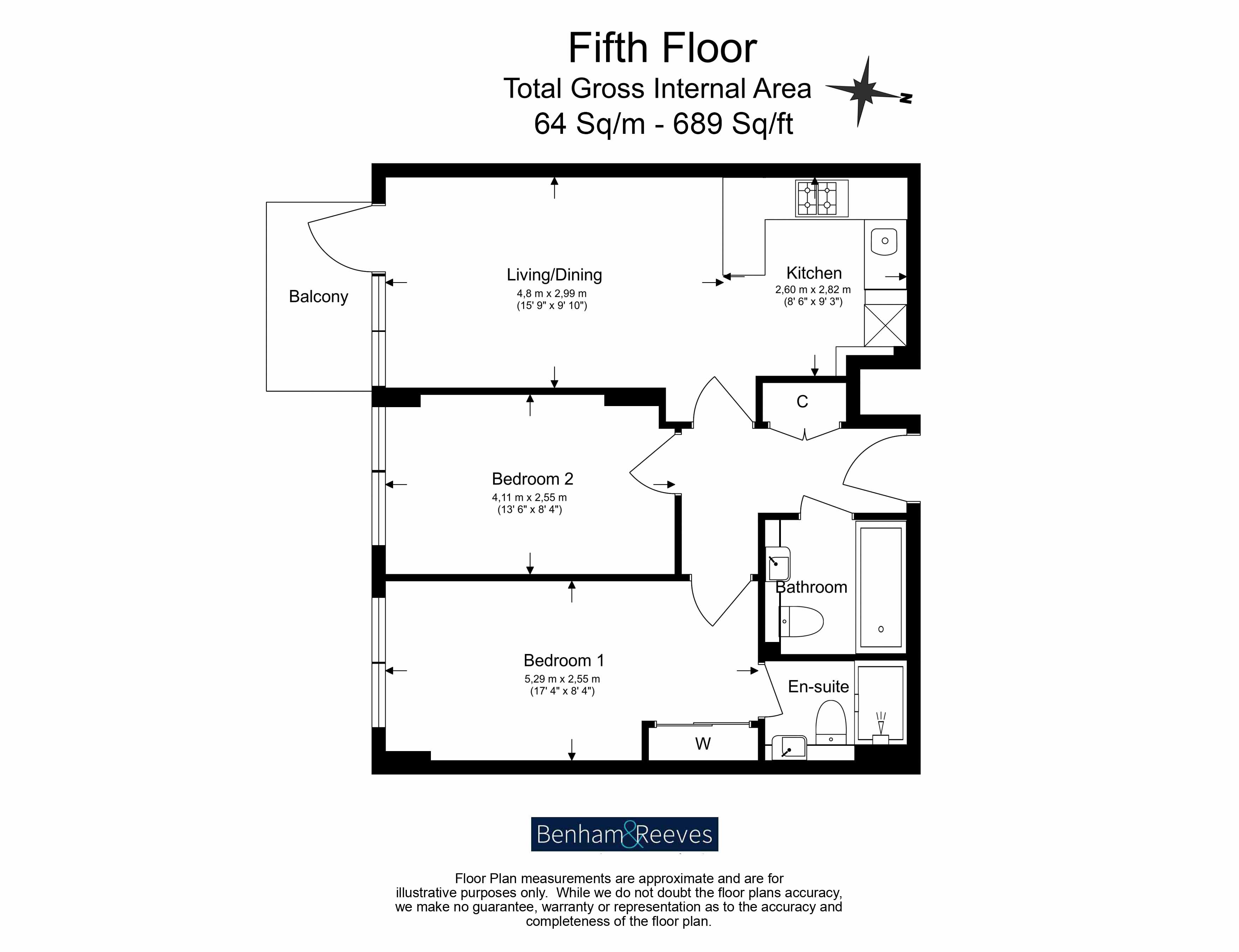 2  bedrooms flat to rent in Longfield Avenue, Ealing, W5-Floorplan