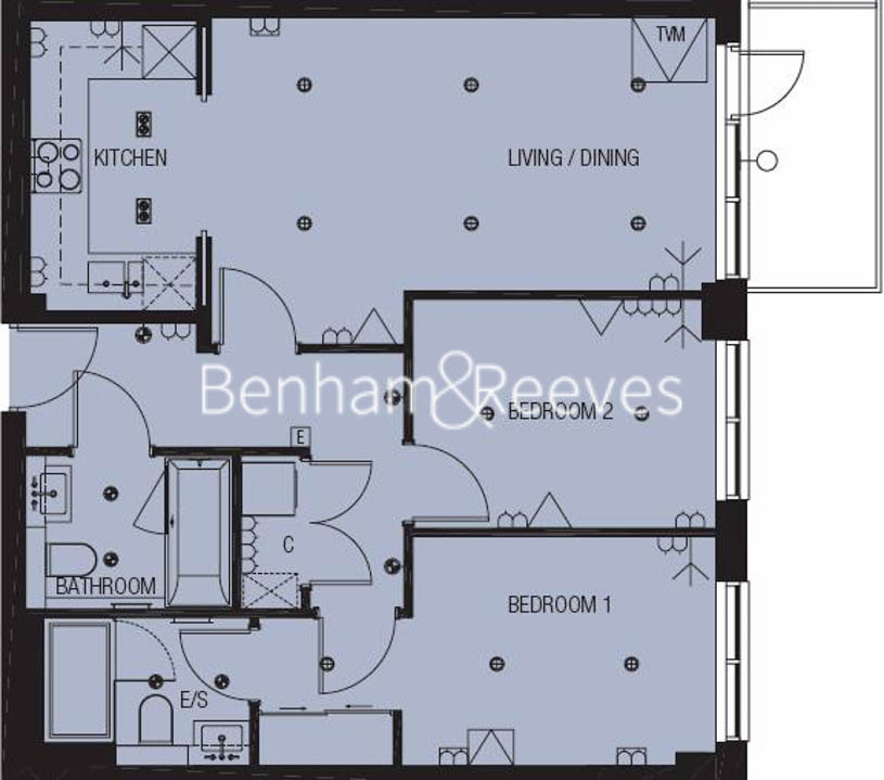 2 bedrooms flat to rent in Longfield Avenue, Ealing, W5-Floorplan