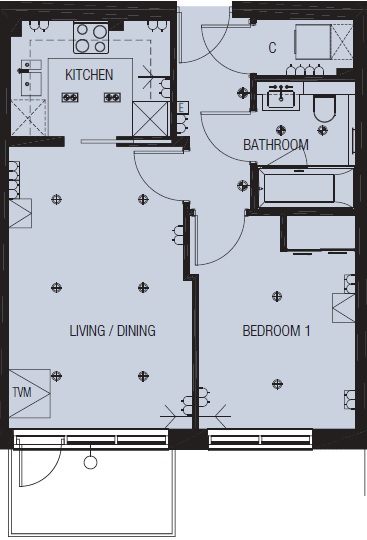 1  bedroom flat to rent in Longfield Avenue, Ealing, W5-Floorplan