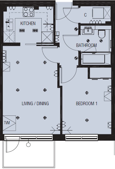 1 bedroom flat to rent in Longfield Avenue, Ealing, W5-Floorplan