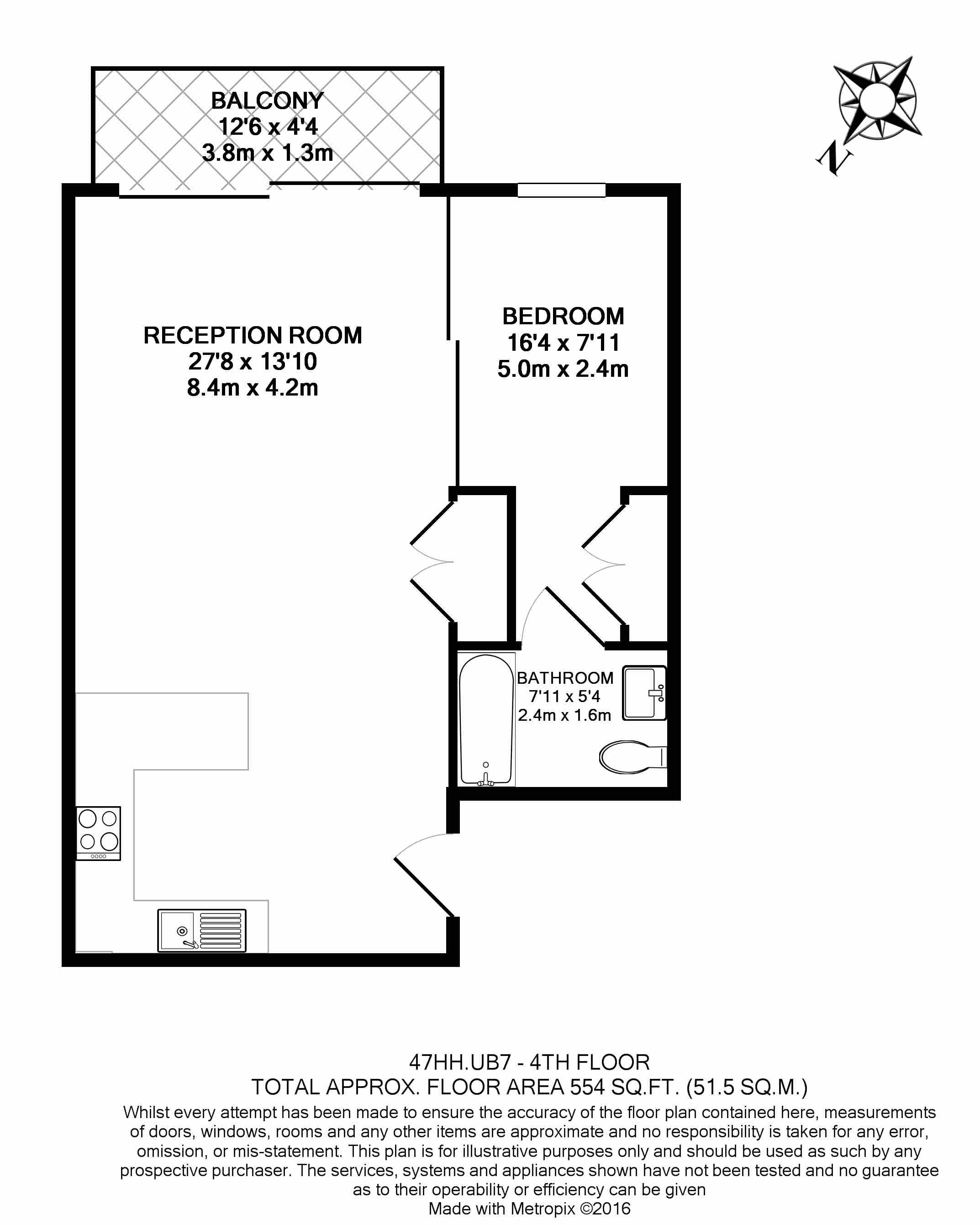 1  bedroom flat to rent in Park Lodge Avenue, West Drayton, UB7-Floorplan