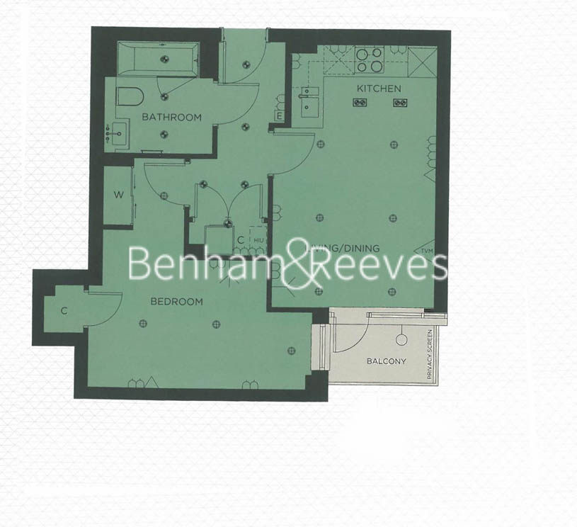 1 bedroom flat to rent in Longfield Avenue, Ealing, W5-Floorplan