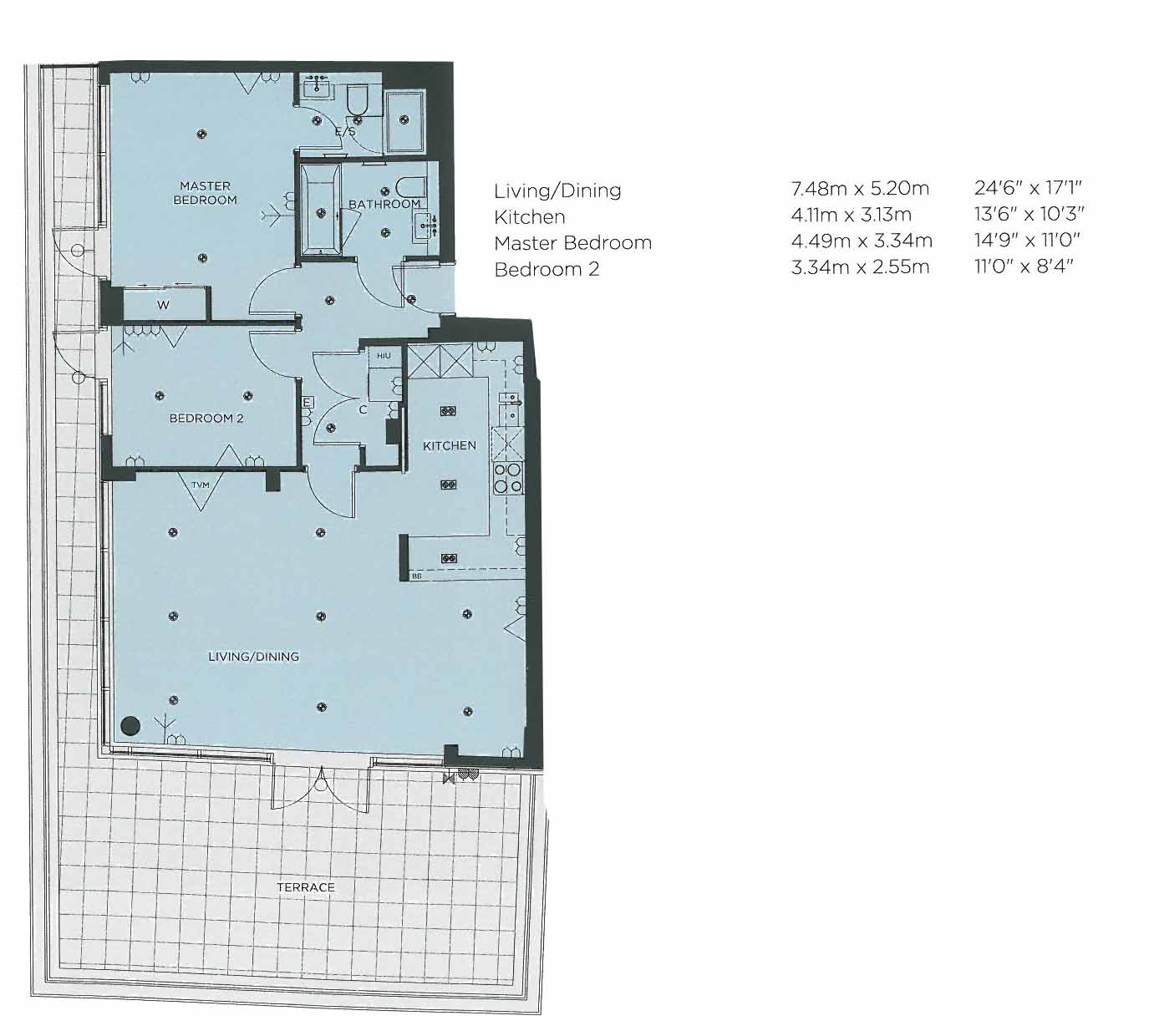 2  bedrooms flat to rent in Longfield Avenue, Ealing, W5-Floorplan