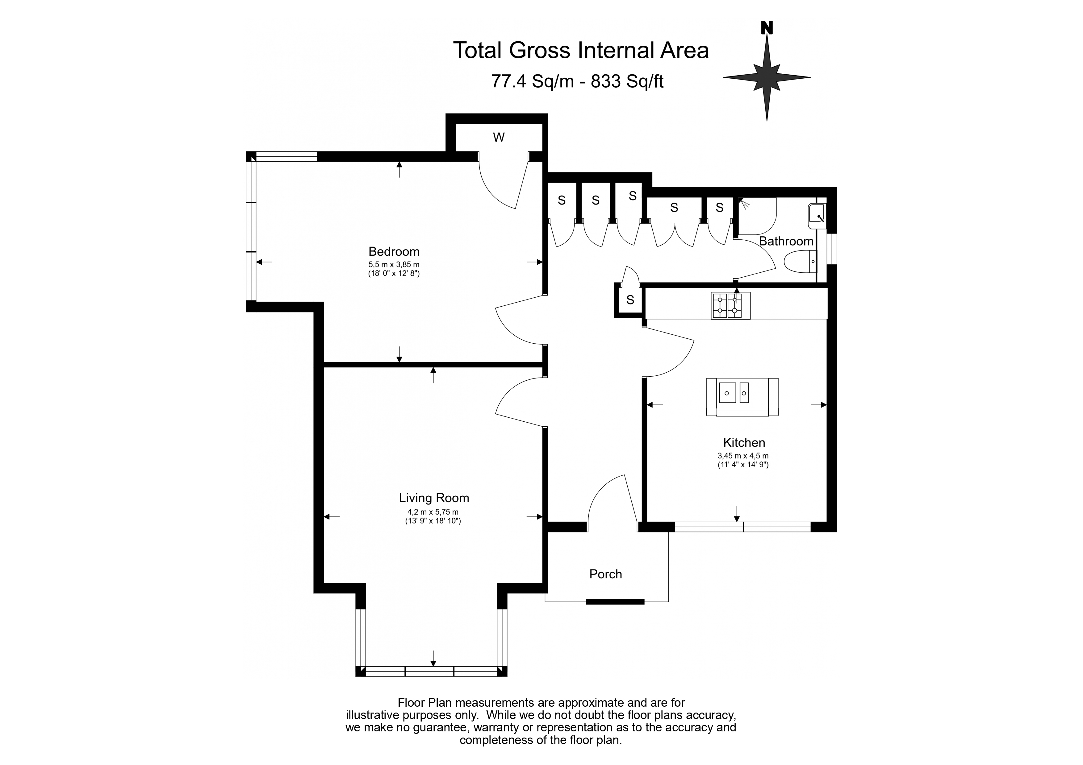 1  bedroom flat to rent in Madeley Road, Ealing, W5-Floorplan