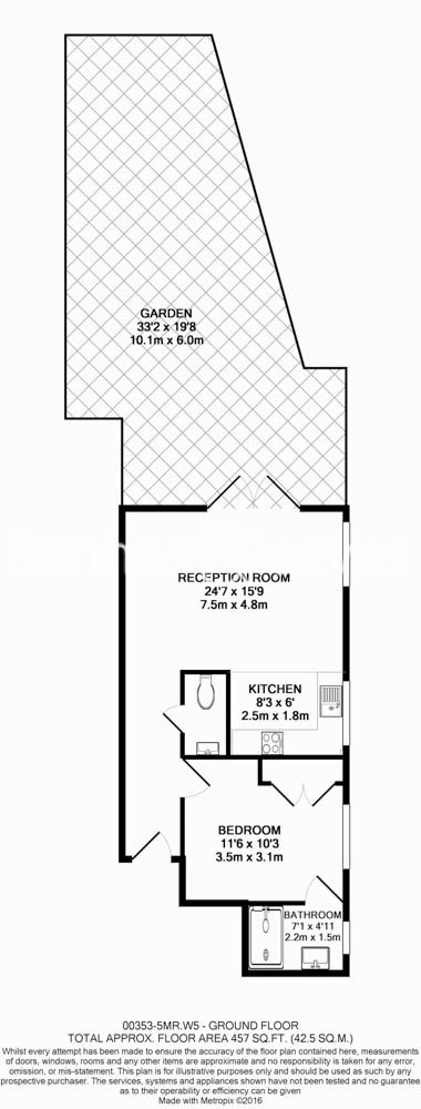 1  bedroom flat to rent in Madeley Road, Ealing, W5-Floorplan
