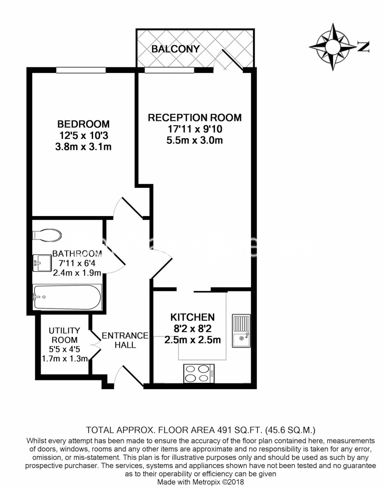 1  bedroom flat to rent in Longfield Avenue, Ealing, W5-Floorplan