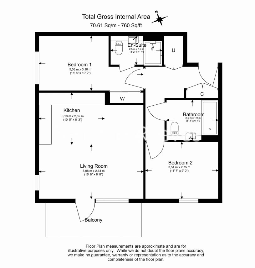 2 bedrooms flat to rent in Accolade Avenue, Southall, UB1-Floorplan