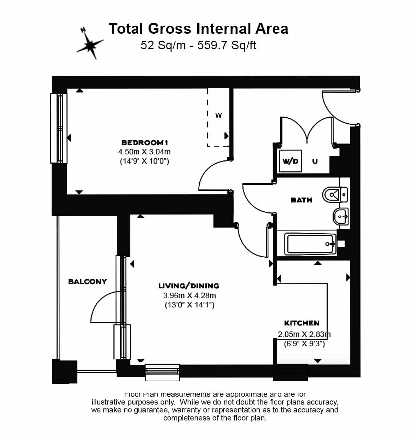 1 bedroom flat to rent in Healum Avenue, Southall, UB1-Floorplan