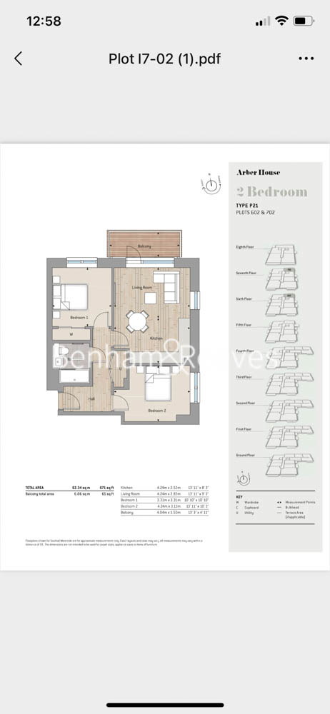 2 bedrooms flat to rent in Greenleaf Walk, Southall, UB1-Floorplan