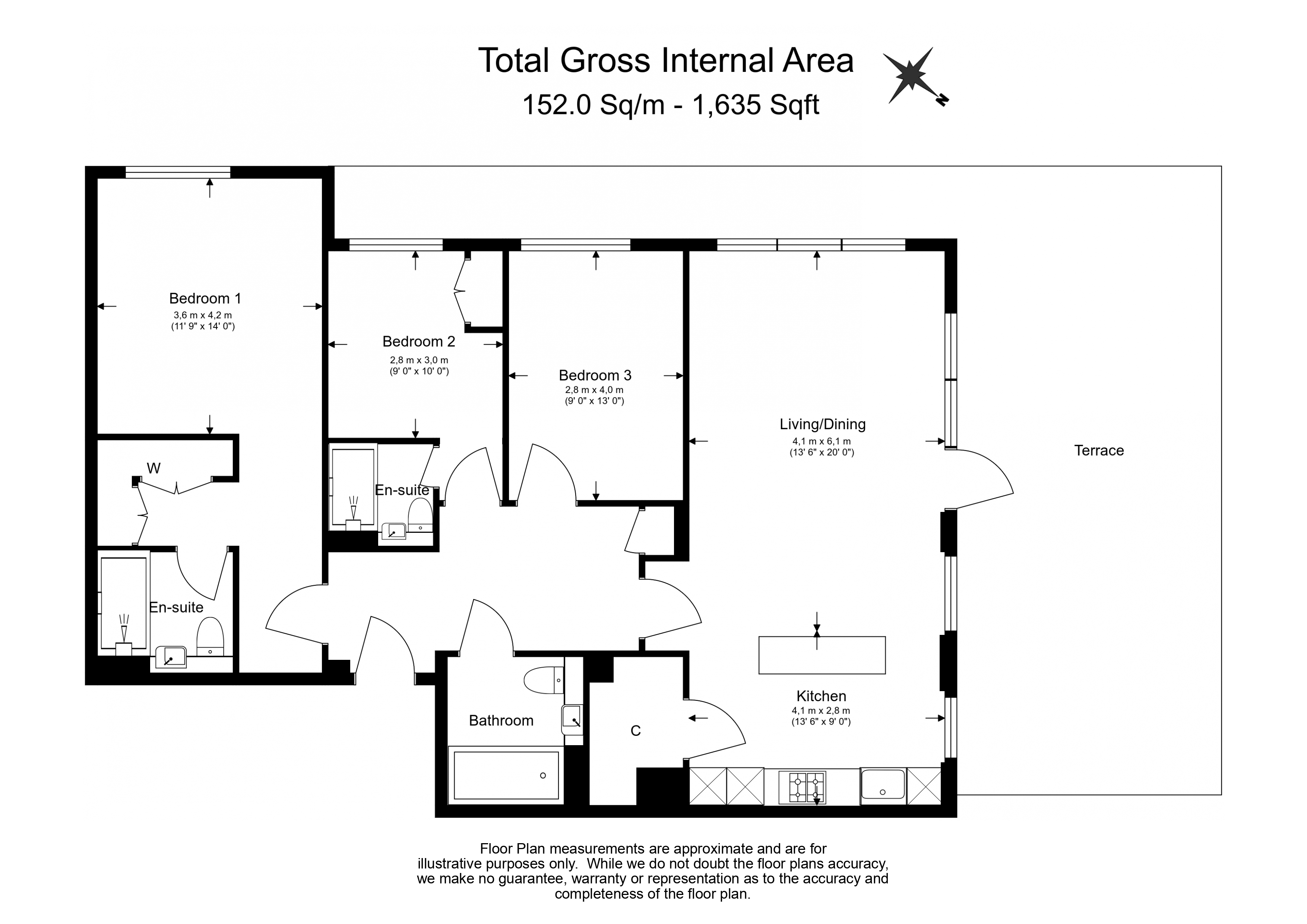 3 bedrooms flat to rent in Filmworks Walk, Ealing, W5-Floorplan