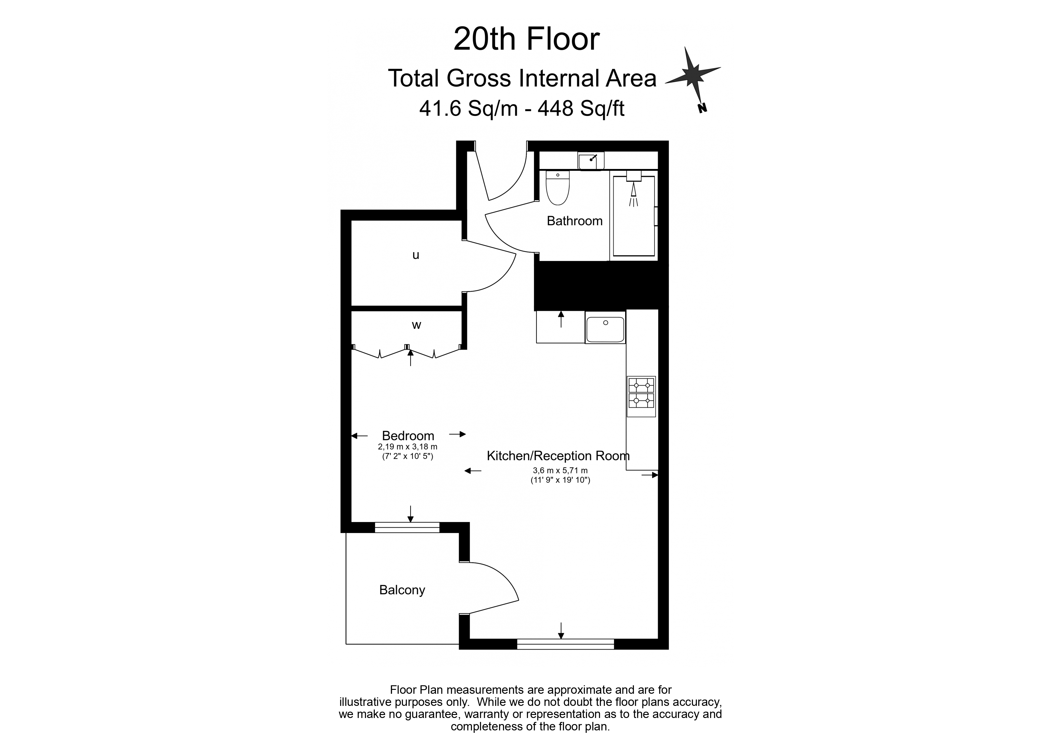 Studio flat to rent in Heartwood Boulevard, Acton, W3-Floorplan
