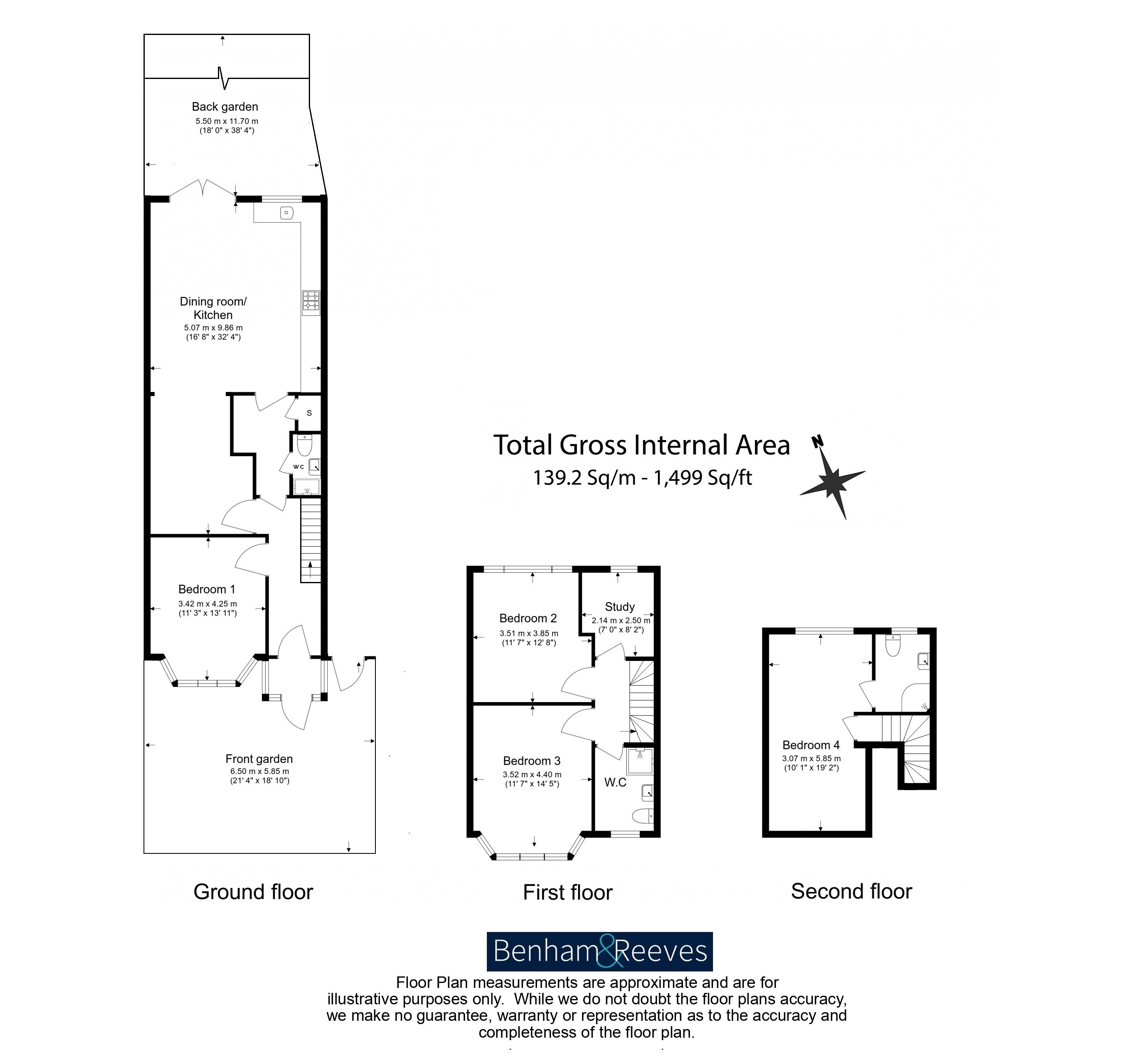 5  bedrooms house to rent in Uneeda Drive, Greenford, UB6-Floorplan