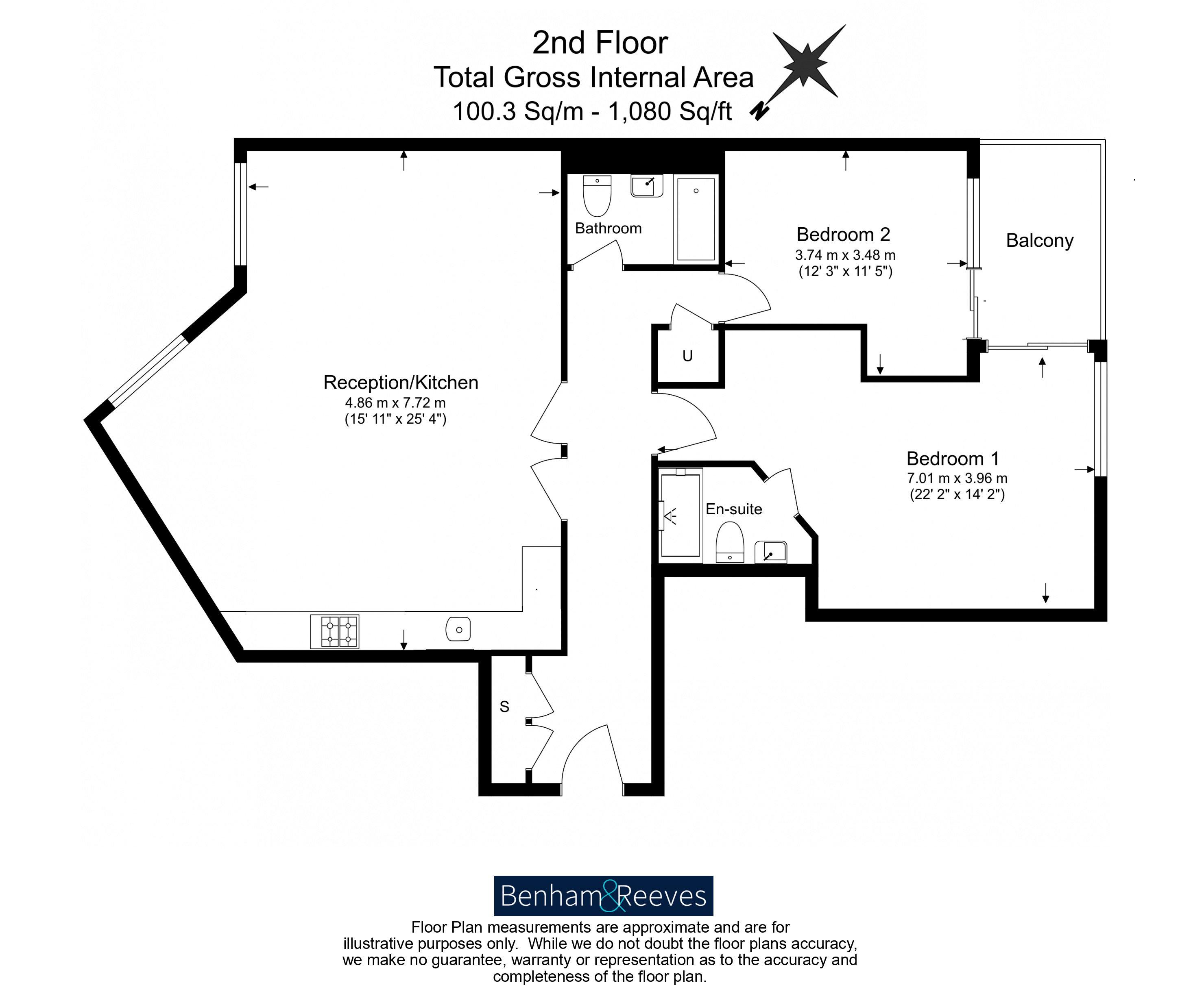 2  bedrooms flat to rent in St. Marys Road, Ealing, W5-Floorplan