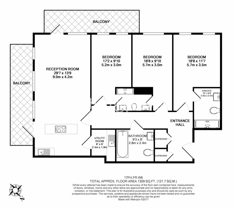 3 bedroom(s) flat to rent in Faulkner house, Hammersmith, W6, London