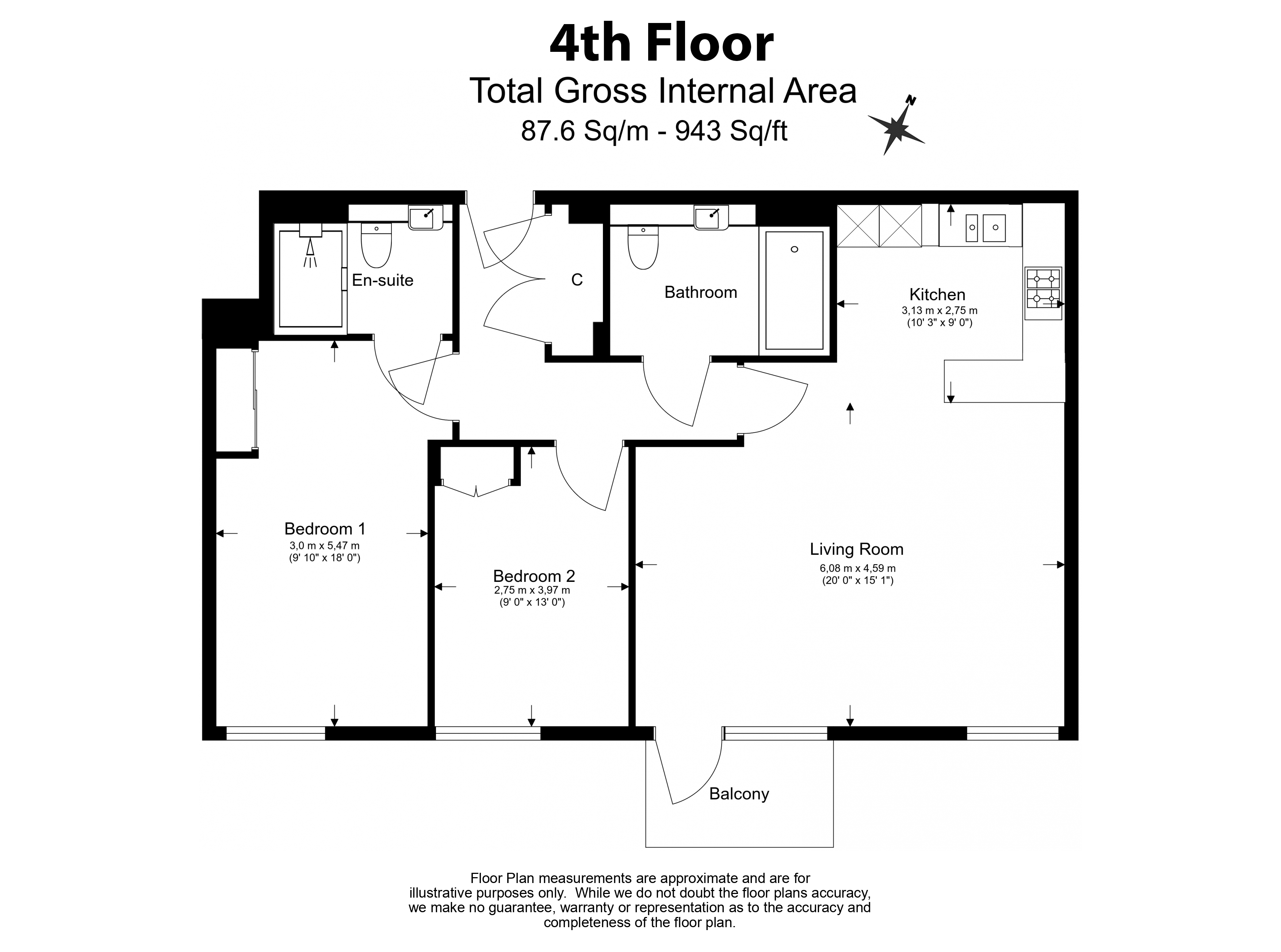 2  bedrooms flat to rent in Regatta Lane, Hammersmith, W6-Floorplan