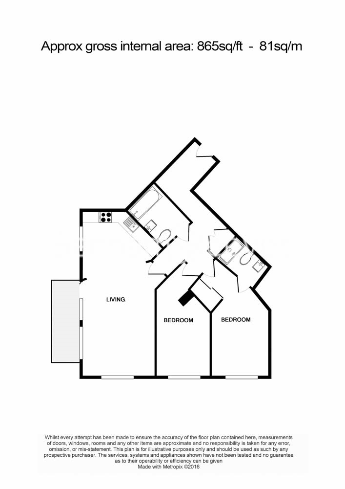 2  bedrooms flat to rent in Sovereign Court, Hammersmith, W6-Floorplan