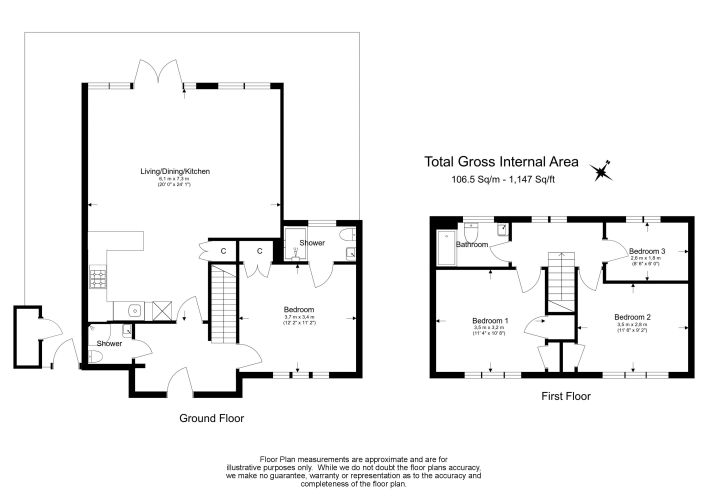 4  bedrooms house to rent in Chancellor Road, Hammersmith, W6-Floorplan