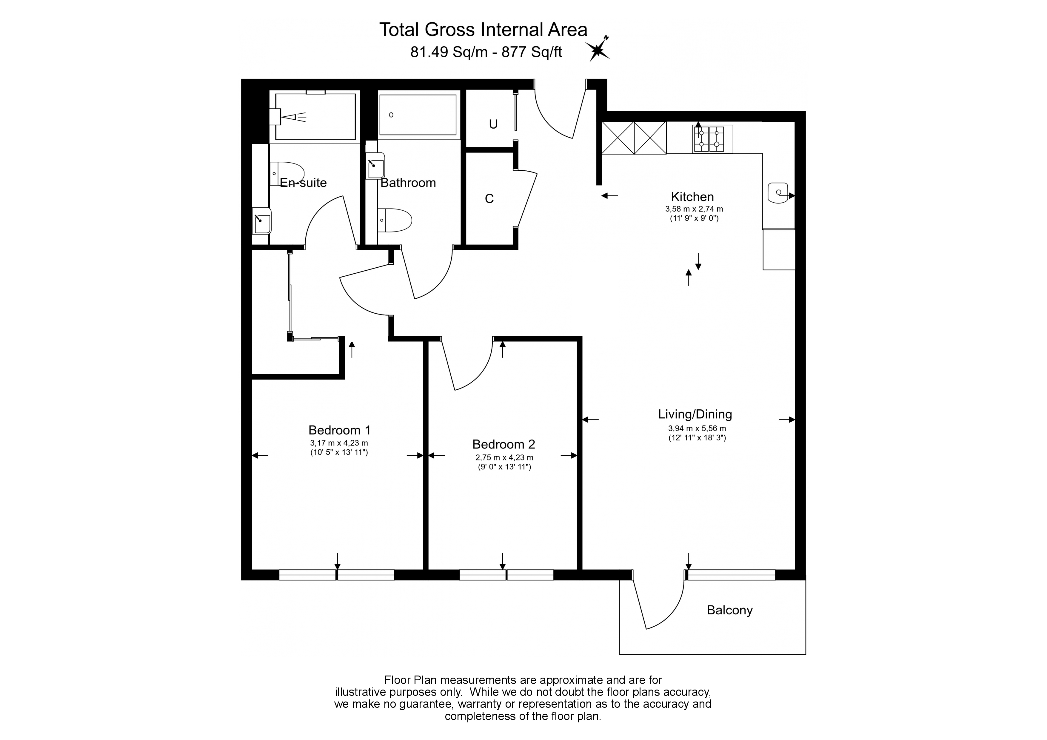 2 bedrooms flat to rent in Faulkner House, Tierney Lane, W6-Floorplan