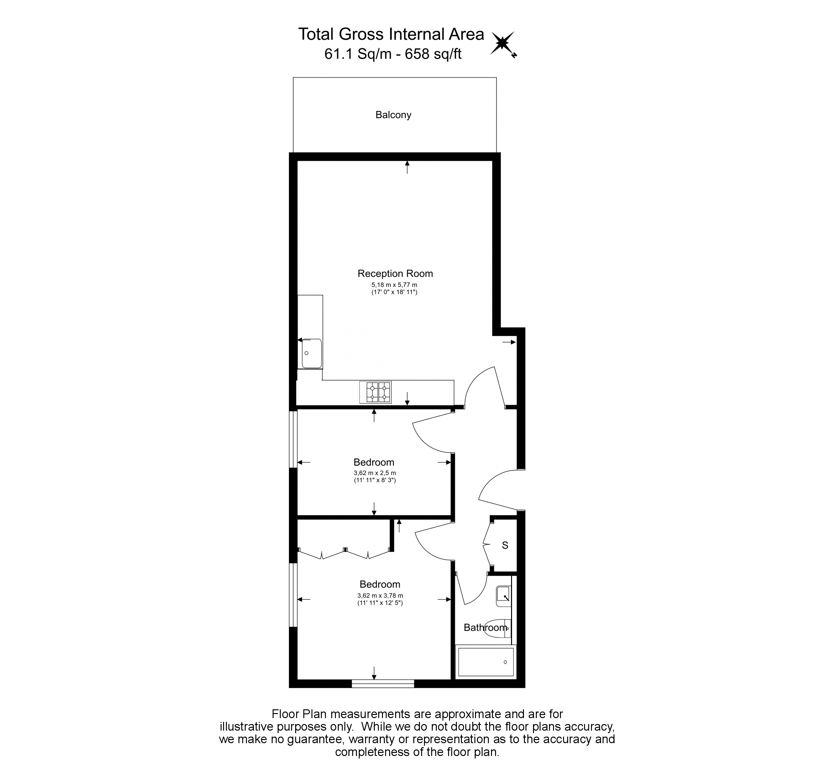 2  bedrooms flat to rent in Durnsford House, Durnsford Road, SW19-Floorplan