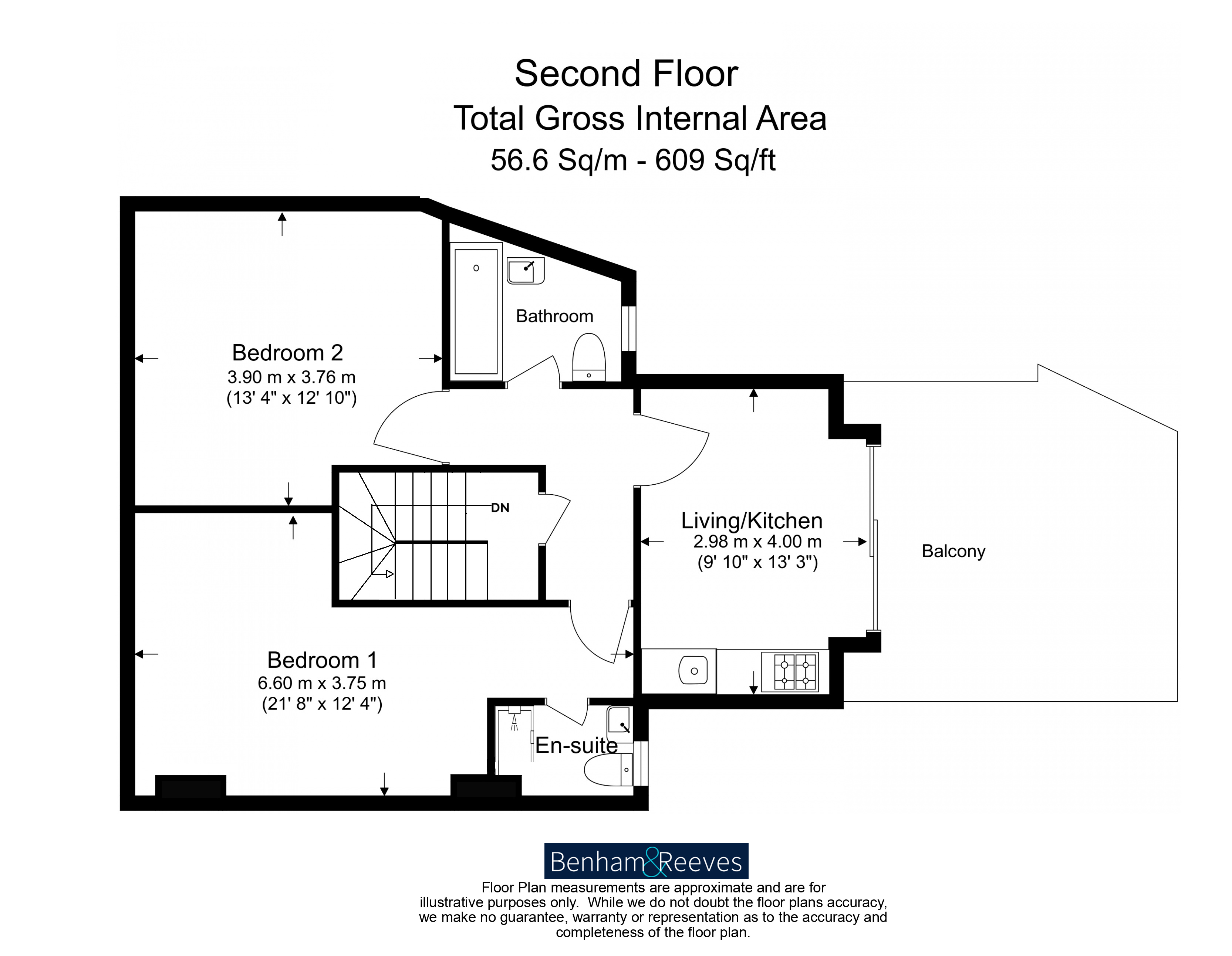 2  bedrooms flat to rent in Disraeli Road, Hammersmith, SW15-Floorplan