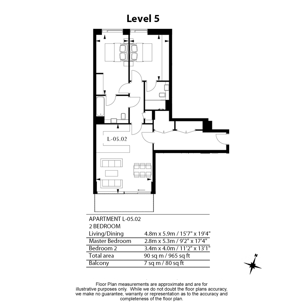 2 bedrooms  for sale in Lavender Place, Royal Mint Street, E1-Floorplan