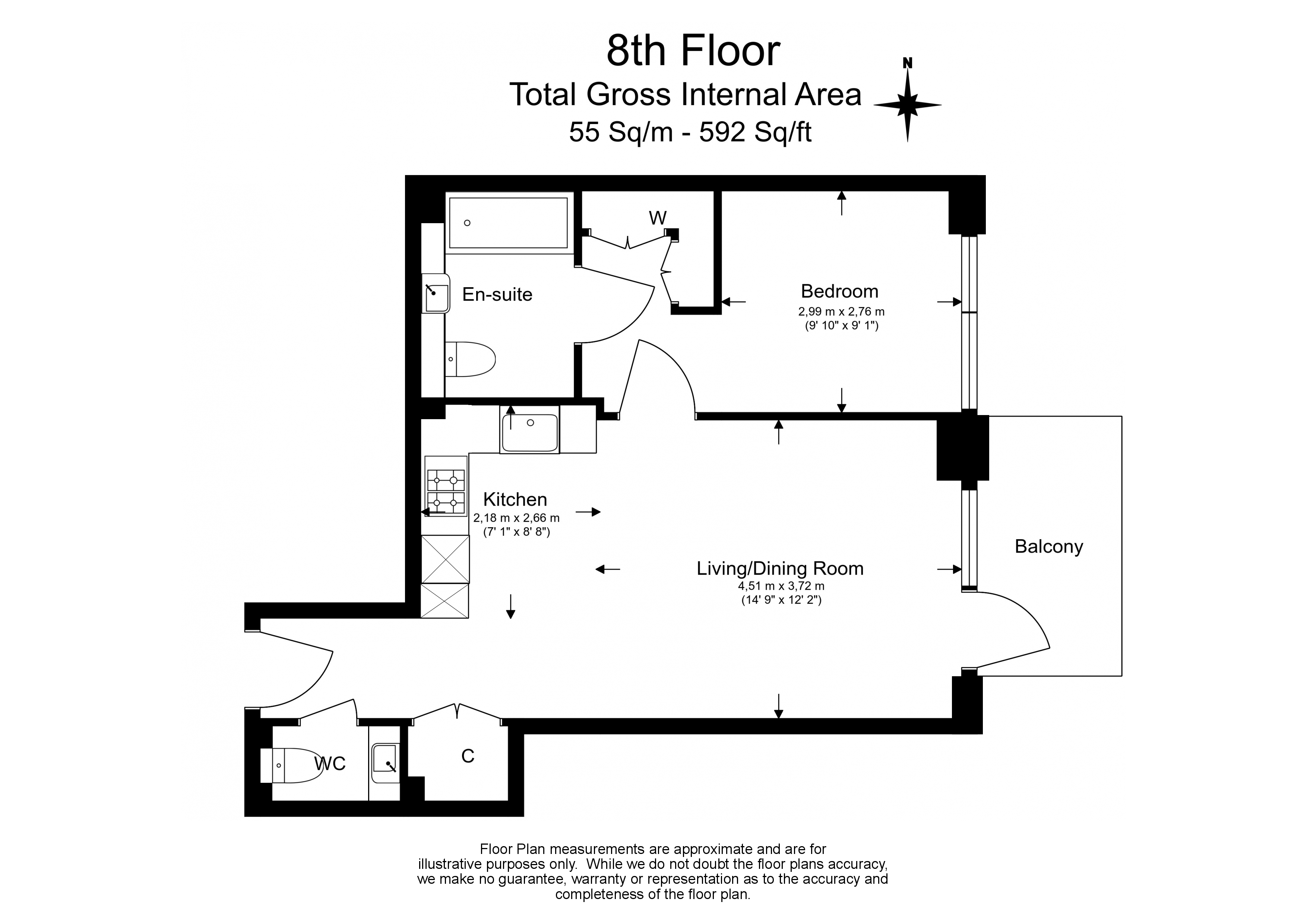1  bedroom flat to rent in Cashmere Wharf, Gauging Square, E1W-Floorplan