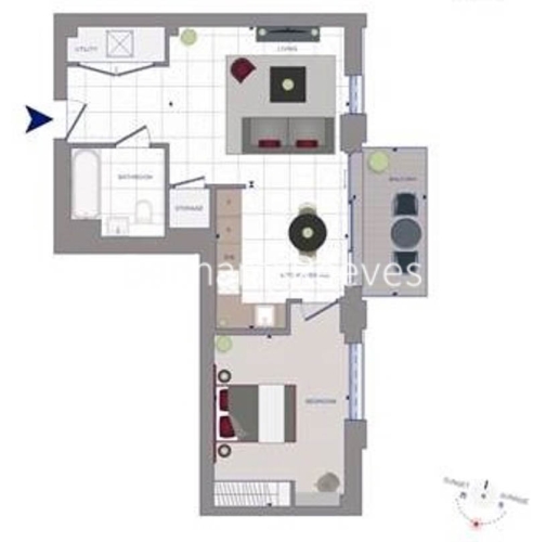 1 bedroom flat to rent in Georgette Apartments, Whitechapel, E1-Floorplan
