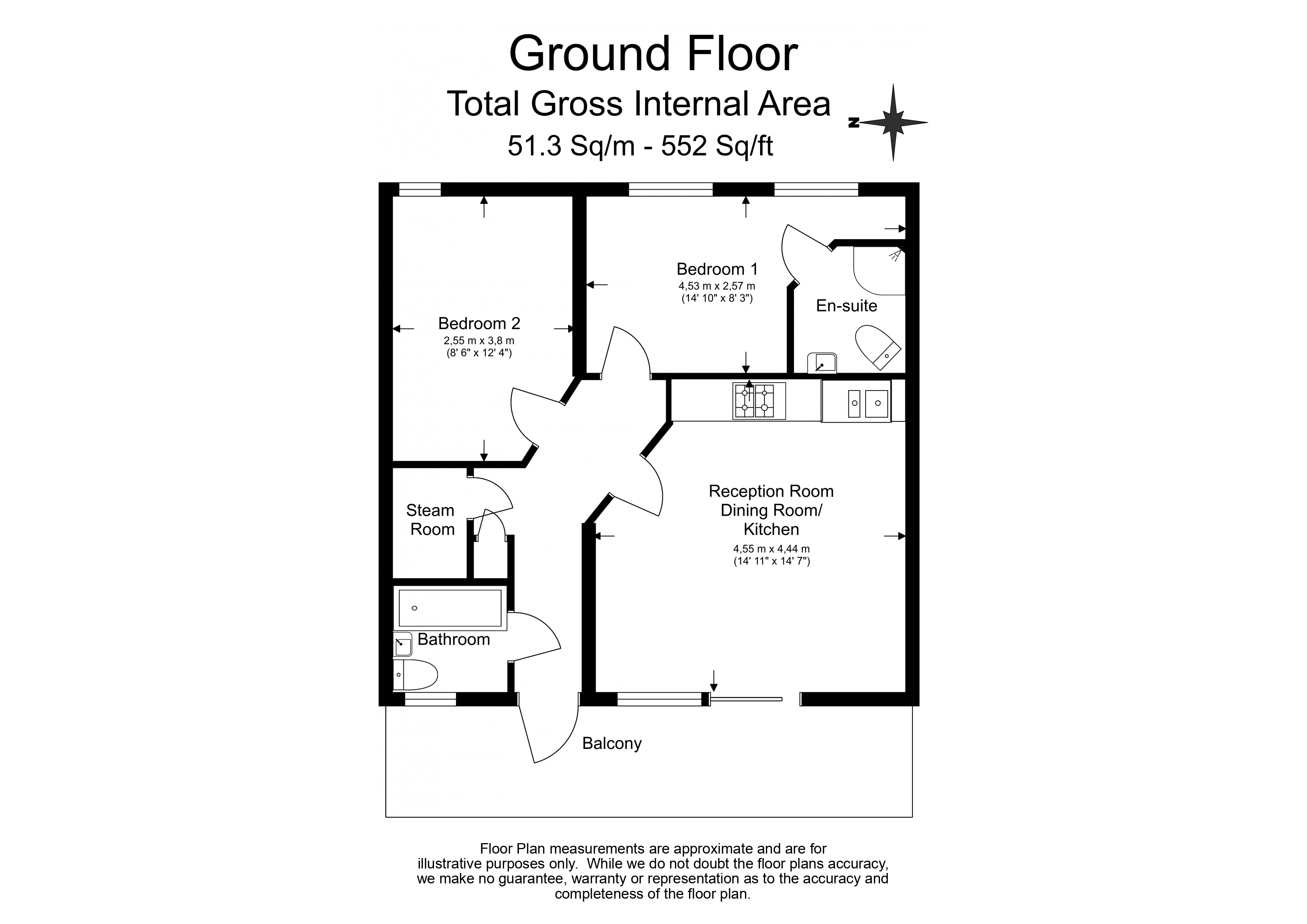 2  bedrooms flat to rent in Osmunda  Court, Myrdle Street, E1-Floorplan