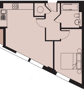 1  bedroom flat to rent in New Capital Quay, Greenwich, SE10-Floorplan