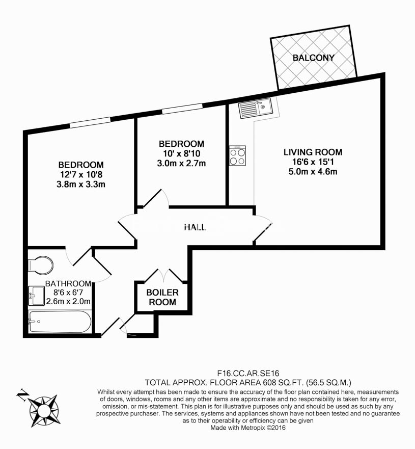 2  bedrooms flat to rent in Cleveley Court, Ashton Reach,SE16-Floorplan