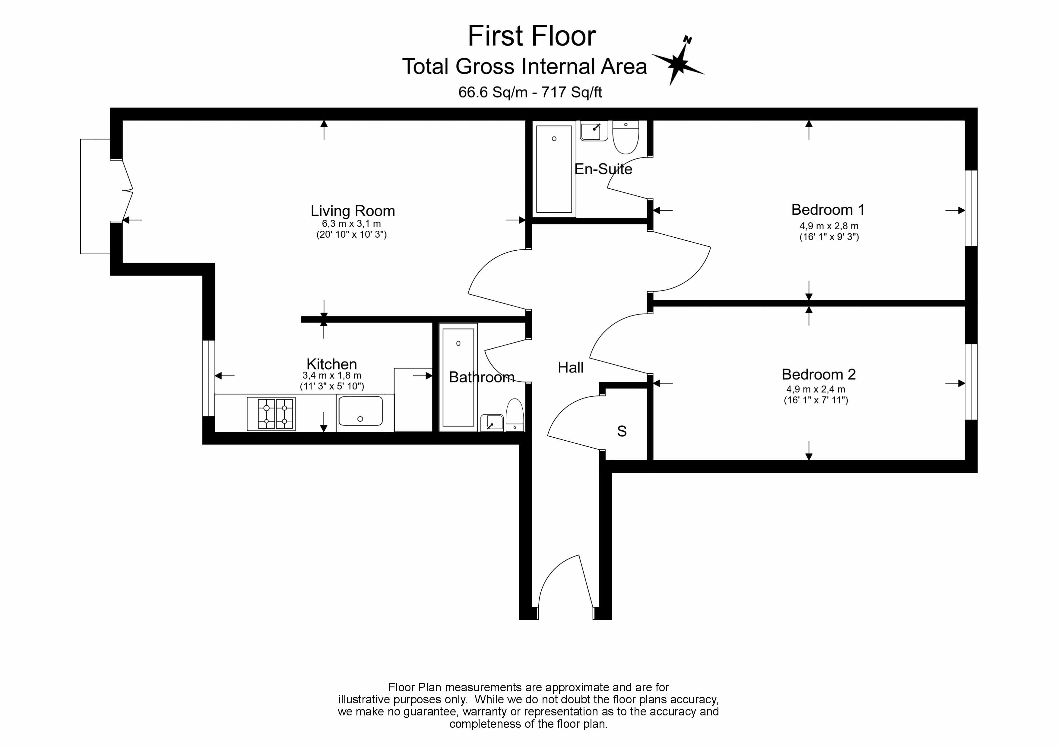 2  bedrooms flat to rent in Plough Way, Iceland Wharf, SE16-Floorplan