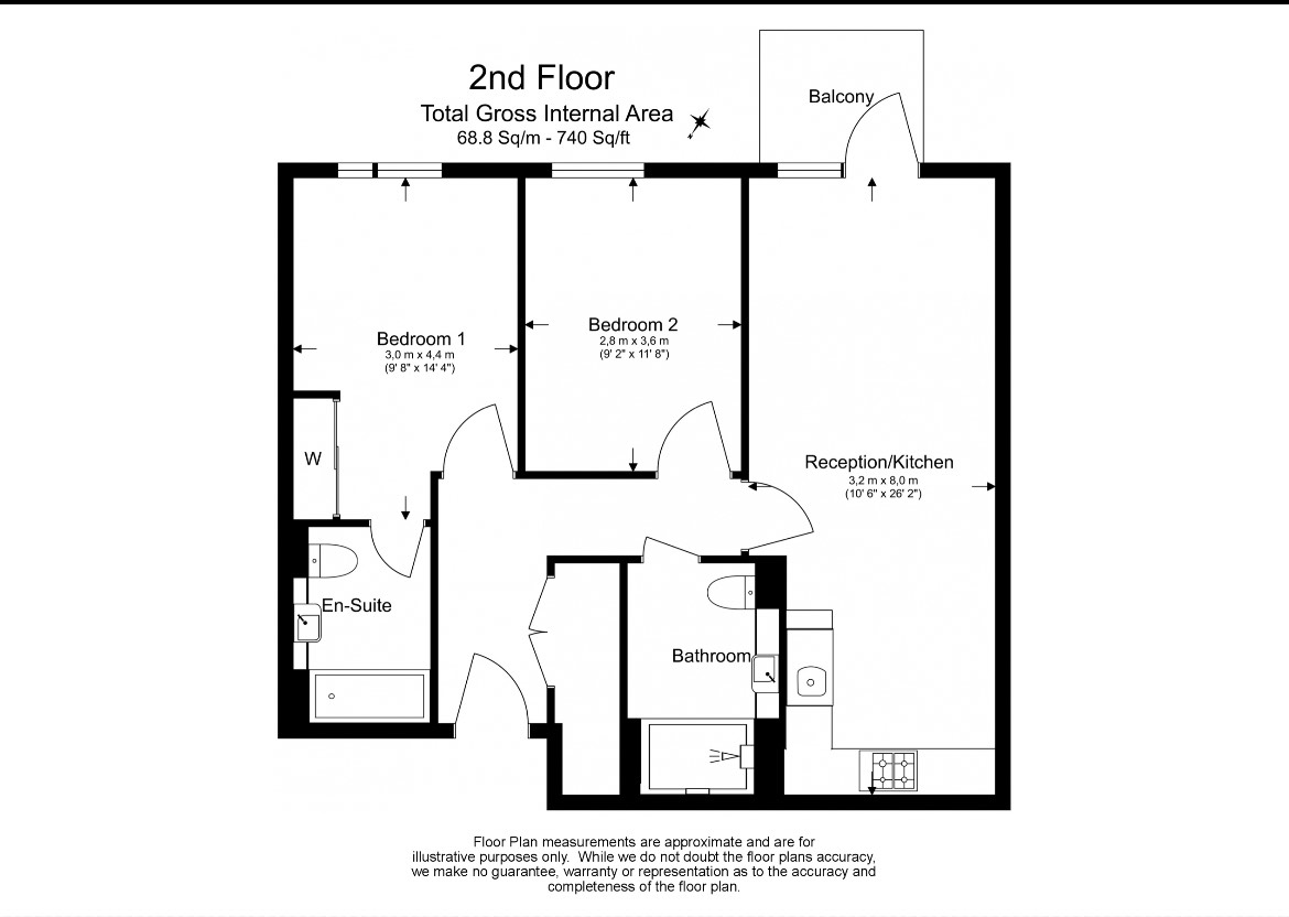 2  bedrooms flat to rent in Ashton Reach, Surrey Quays, SE16-Floorplan
