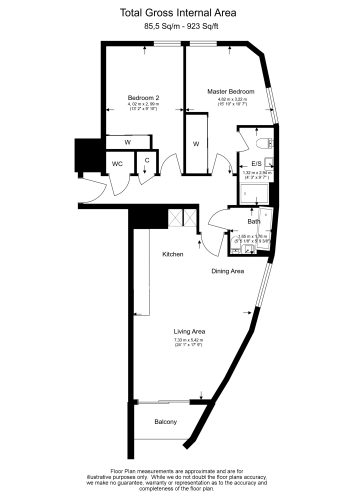 2 bedrooms flat to rent in Pump House Crescent, Brentford, TW8-Floorplan