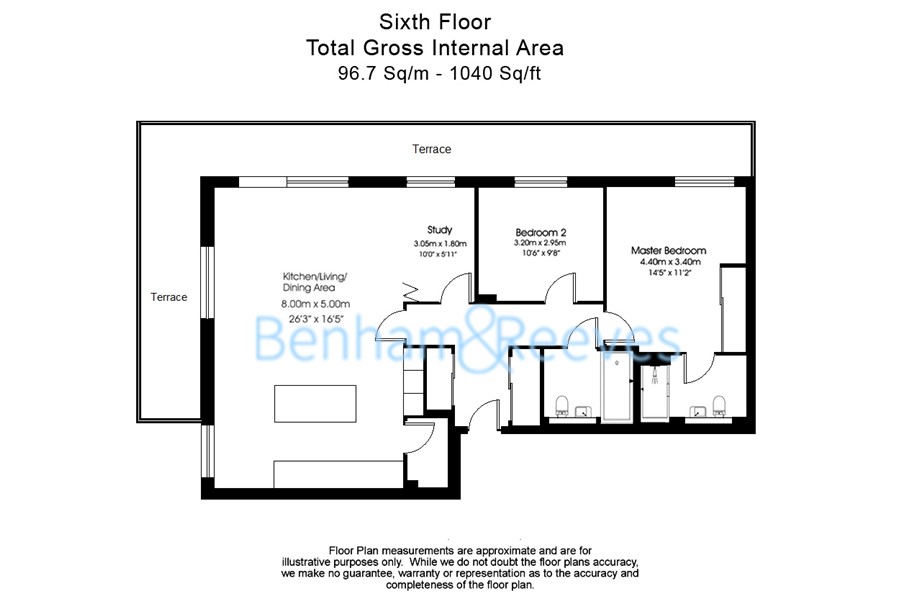 2 bedrooms flat to rent in Pump House Crescent, Brentford, TW8-Floorplan