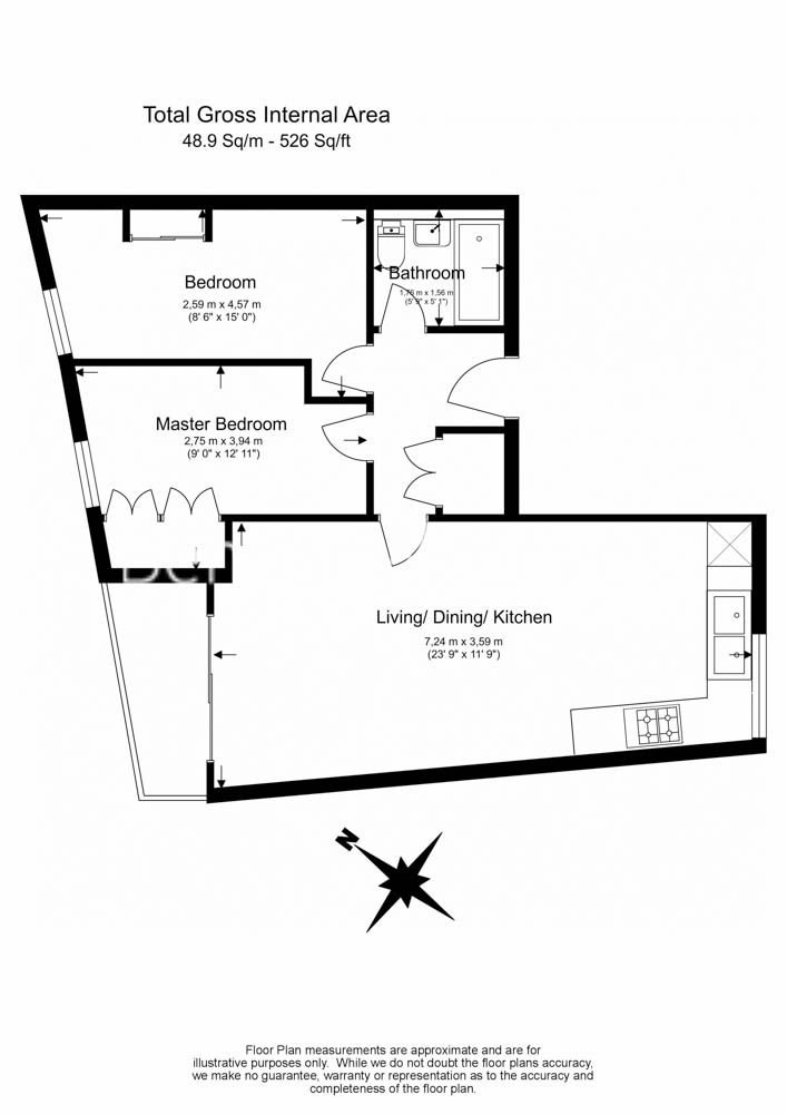 2 bedrooms  for sale in Habito, Hounslow, TW3-Floorplan