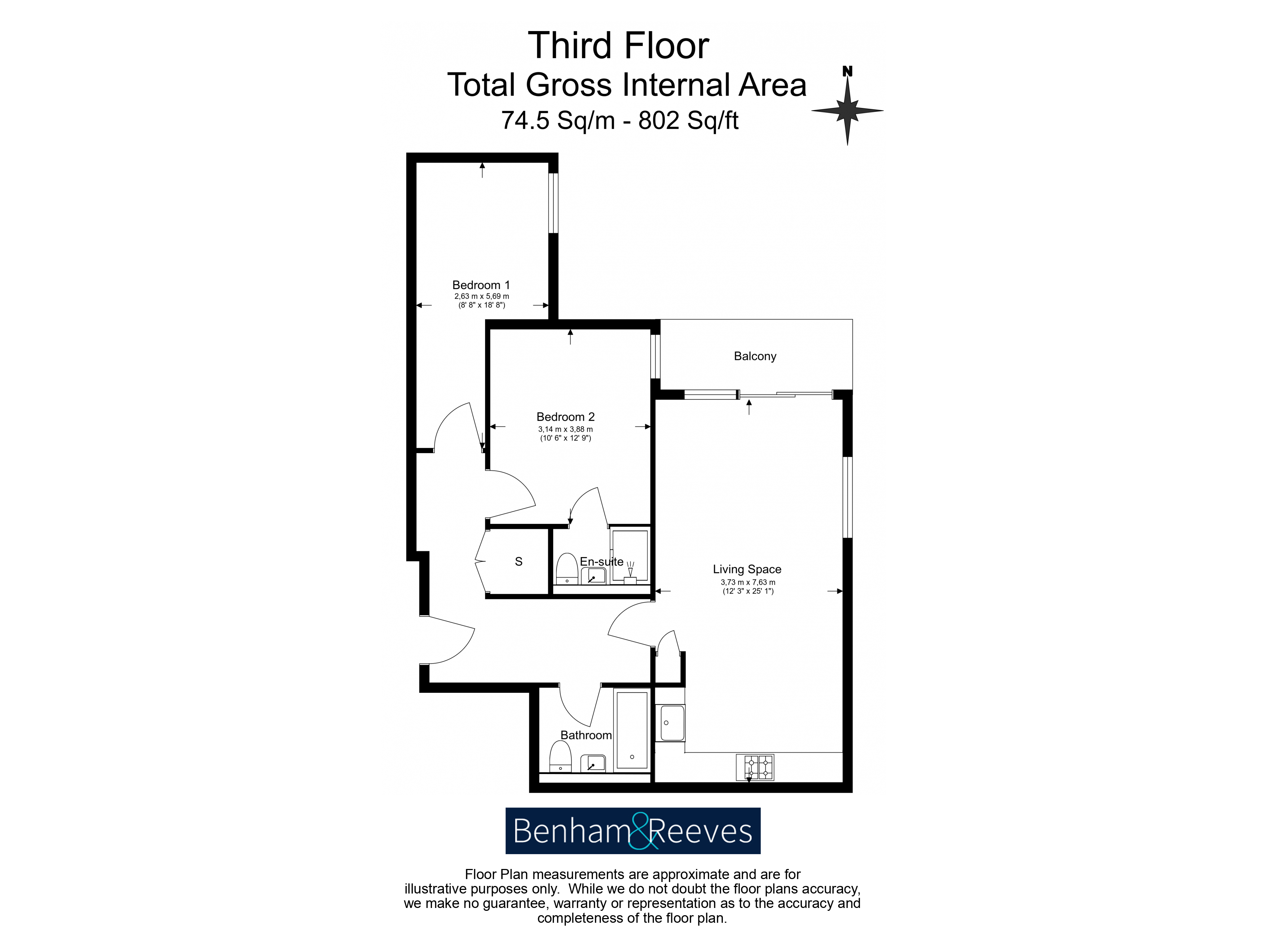 2  bedrooms flat to rent in Habito, Hounslow, TW3-Floorplan