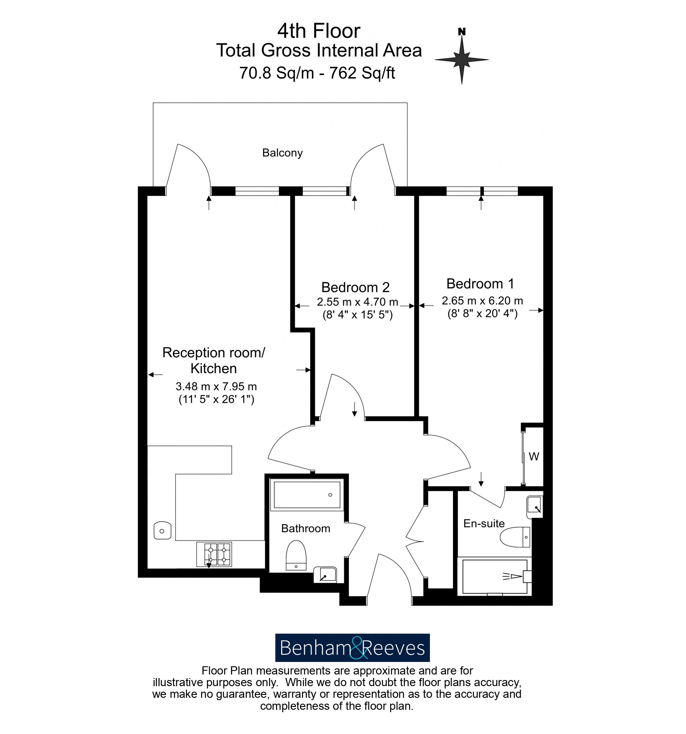 2 bedrooms  for sale in Kew Bridge Road, Brentford, TW8-Floorplan