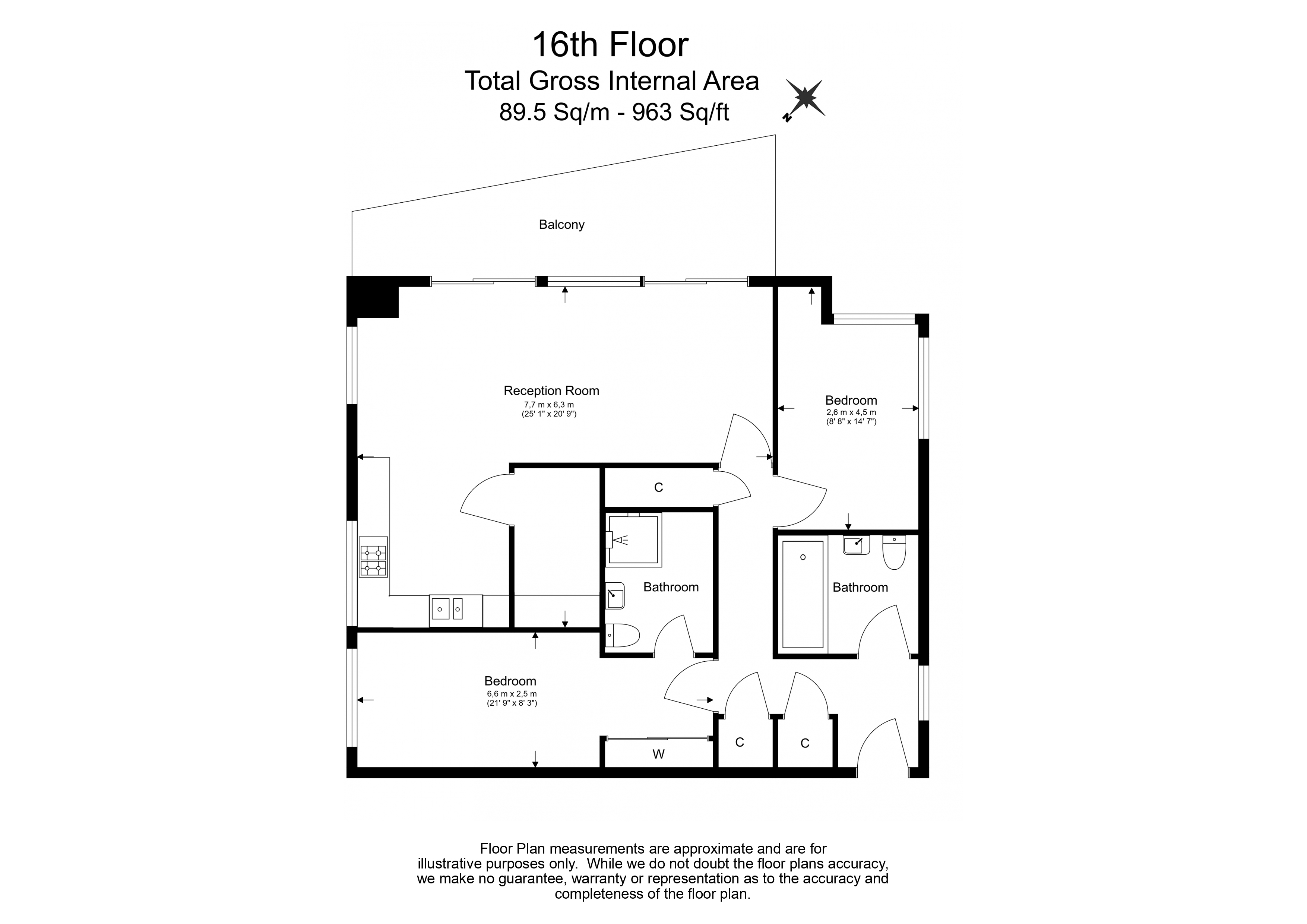 2  bedrooms flat to rent in Hebden Place, Nine Elms, SW8-Floorplan