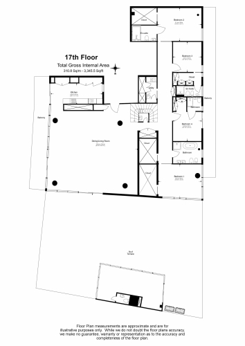 4 bedrooms flat to rent in Circus Road West, Nine Elms, SW11-Floorplan