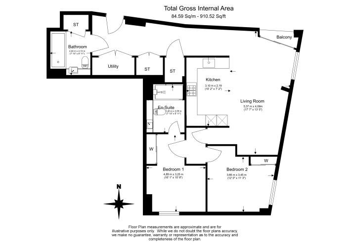 2 bedrooms flat to rent in Wandsworth Road, Nine Elms, SW8-EPC