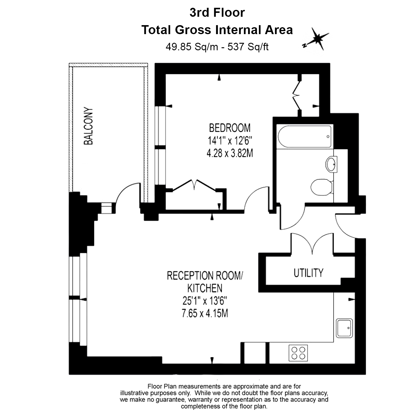 1  bedroom flat to rent in Gasholder Place, Nine Elms, SE11-Floorplan
