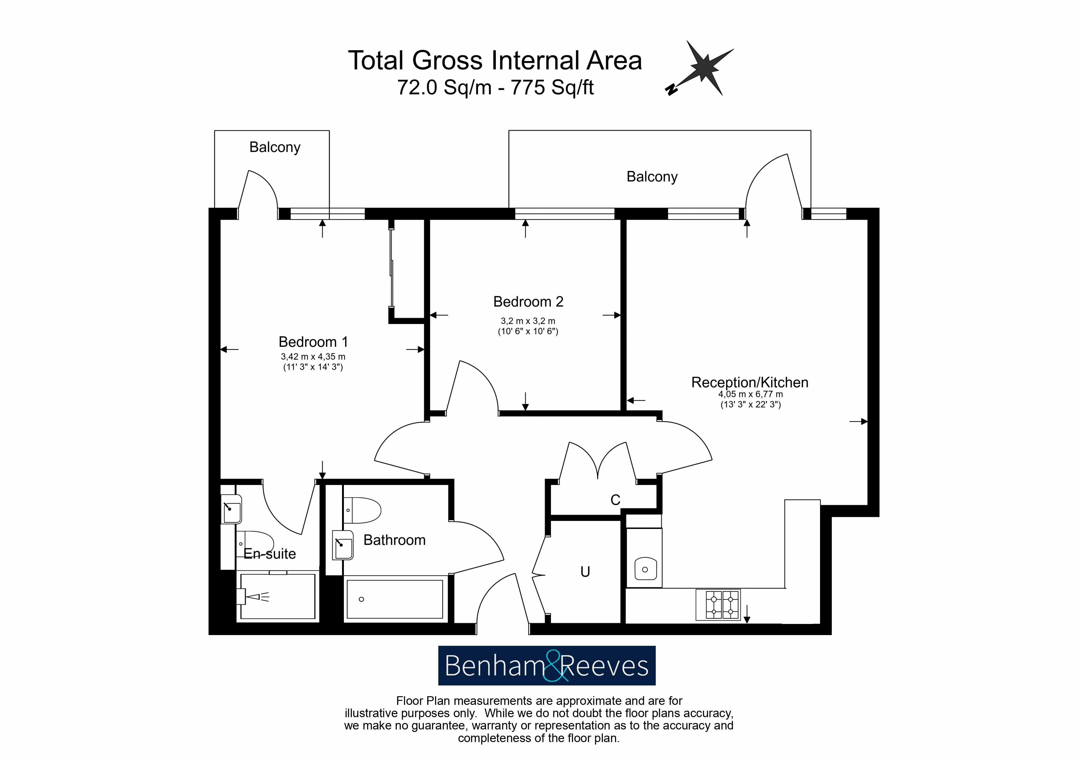 2 bedrooms  for sale in Brent House, Nine Elms, SW8-Floorplan