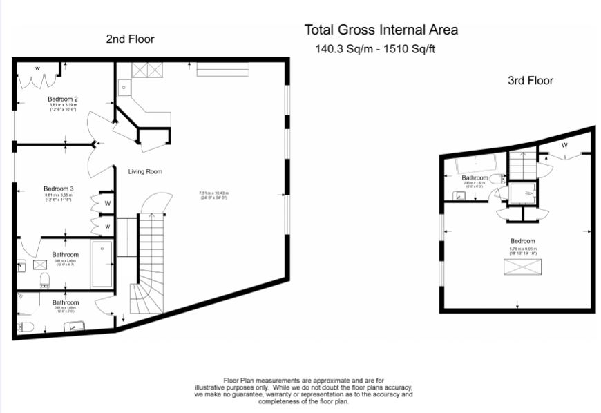 3 bedrooms flat to rent in Downside Crescent, Belsize Park, NW3-Floorplan