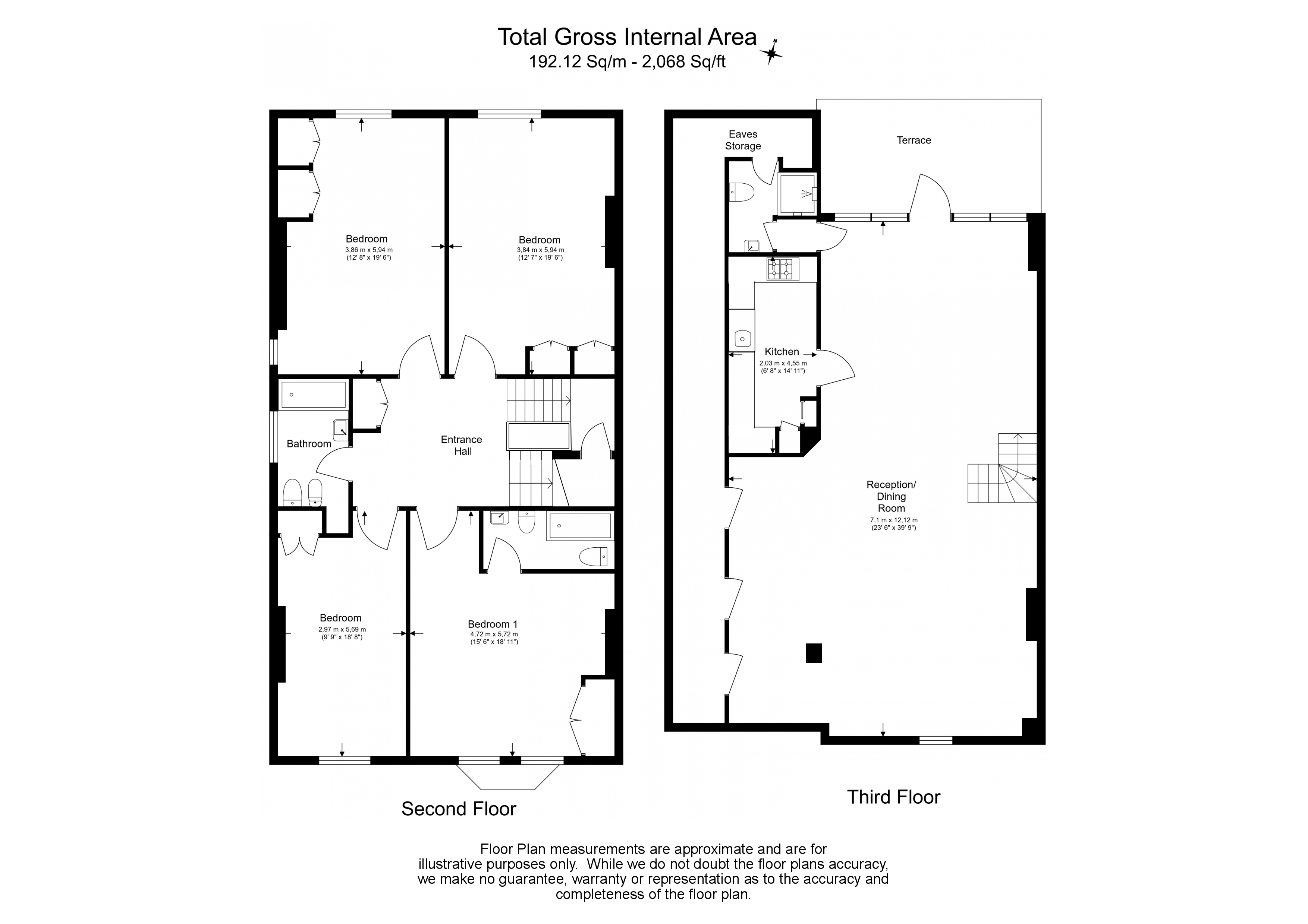 4 bedrooms flat to rent in Canfield Gardens, South Hampstead, NW6-Floorplan