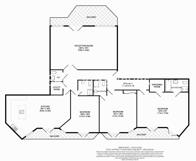 3 bedrooms flat to rent in Hodford Road, Golders Green, NW11-Floorplan