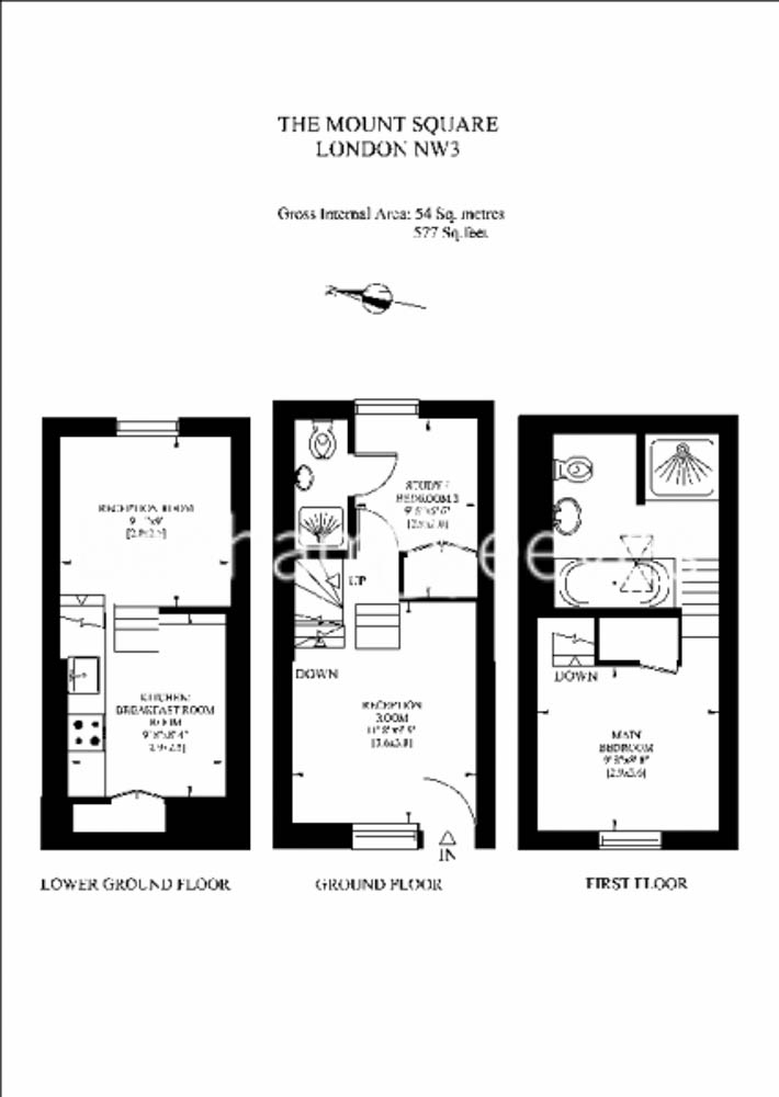2  bedrooms flat to rent in The mount Square, Hampstead, NW3-Floorplan