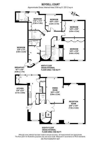 5 bedrooms house to rent in Boydell Court, St John’s Wood, NW8-Floorplan