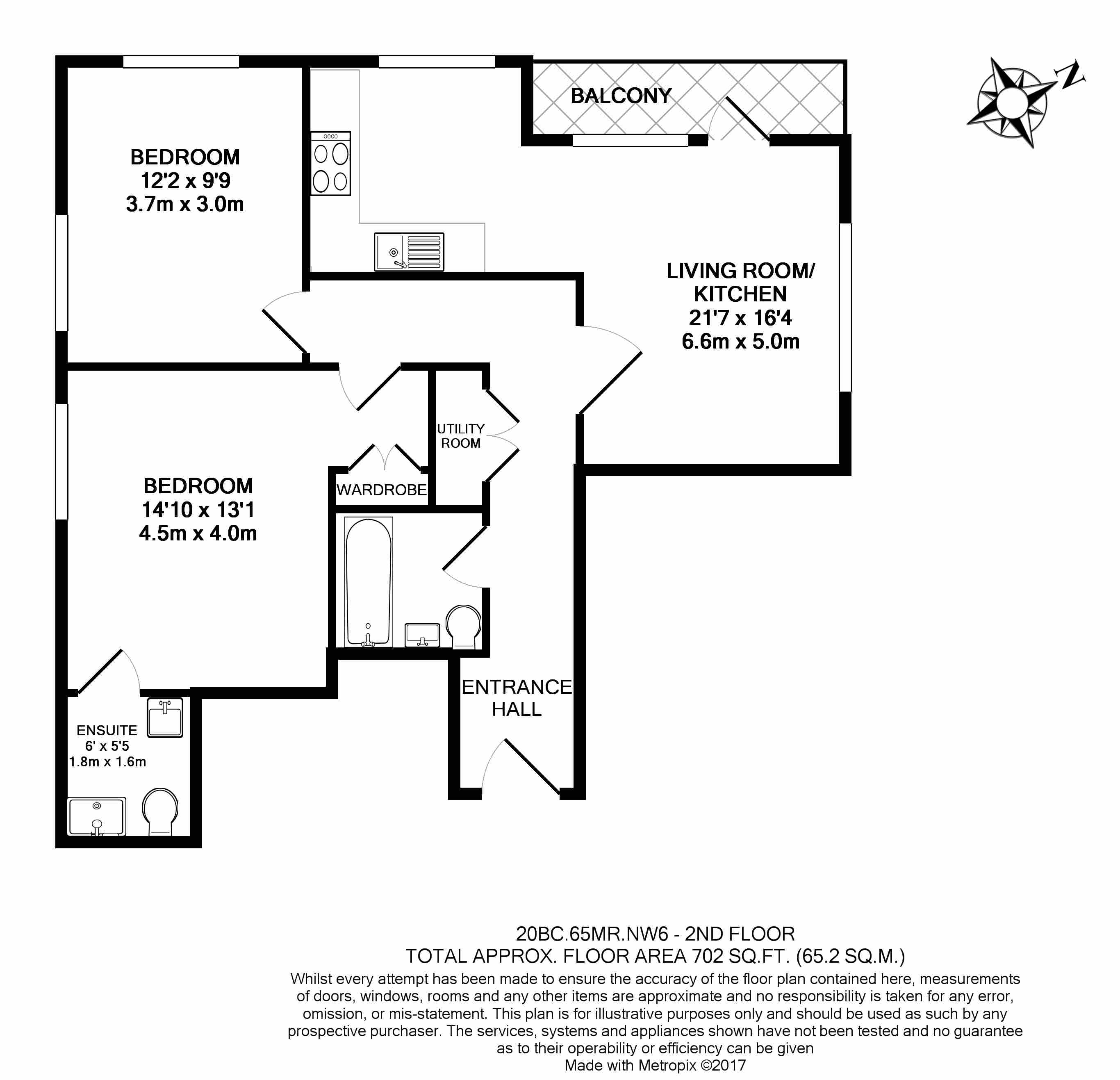 2  bedrooms flat to rent in Maygrove Road, West Hampstead, NW6-Floorplan